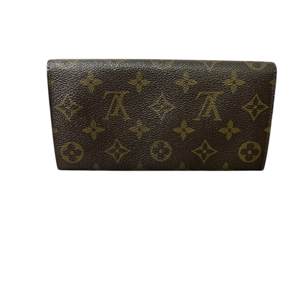 Louis Vuitton Monogram Sarah Long Wallet Snap Closure Vintage Made In France - Picture 7 of 9